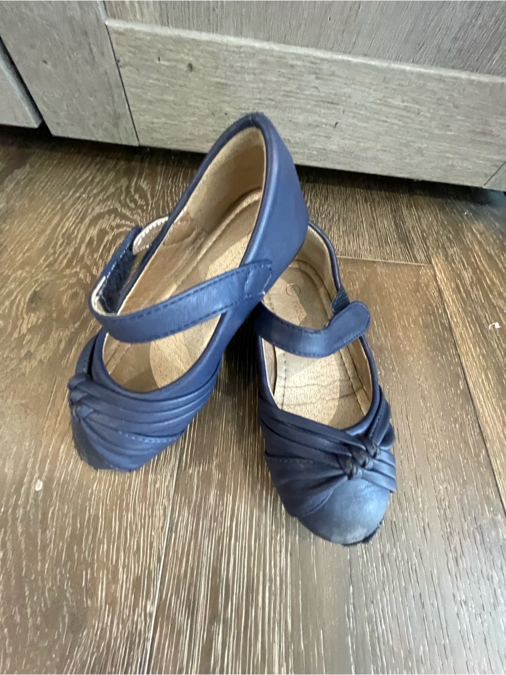 Girls Navy Blue Mary Jane Dress Shoes